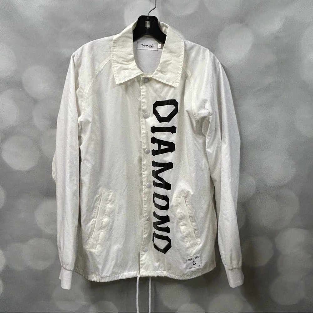 Diamond Supply Co. brand skater full zip windbreaker jacket in size small Unisex